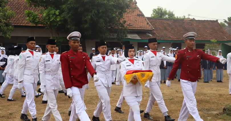 Upacara HUT RI Ke-81 Tahun SMA Bhinneka Karya 2 Boyolali